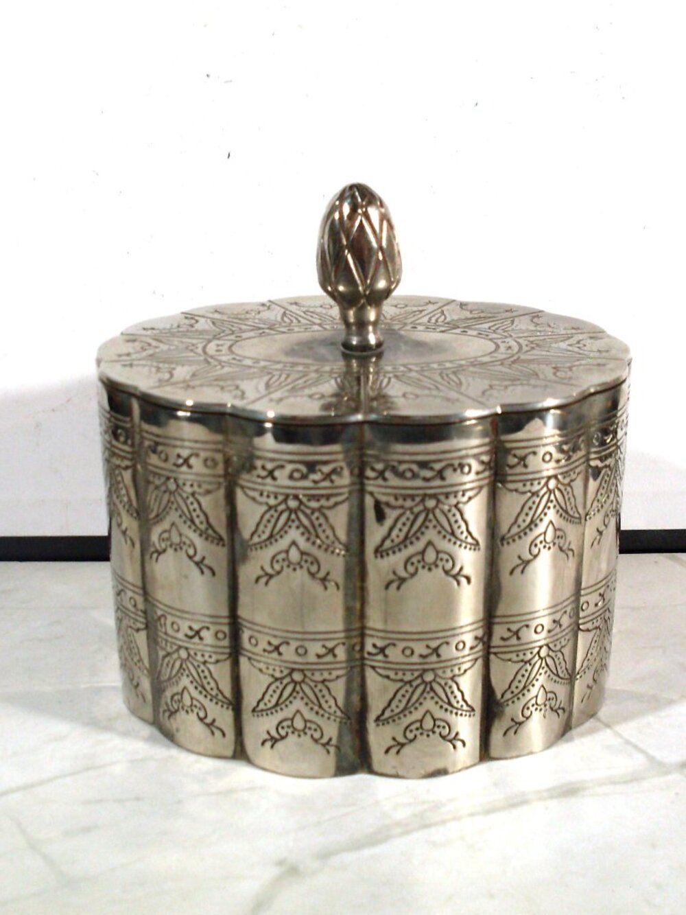 Vintage International Silver Company Silver-Plated Trinket Jewelry Box